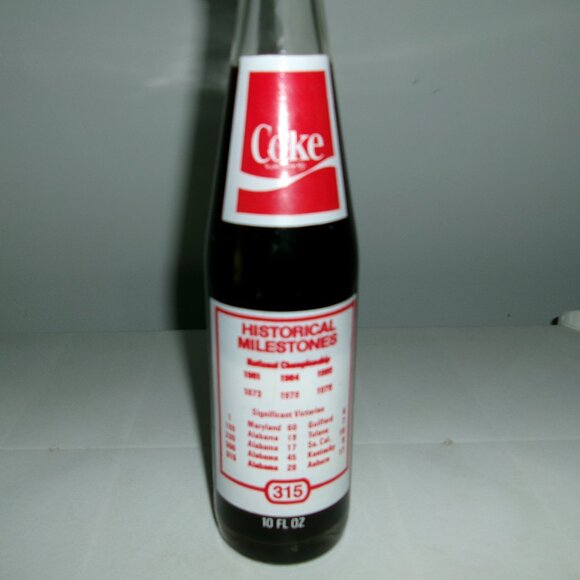 Vintage 1979 Alabama Bear Bryant Unopened Coke Bottle - Picture 5 of 6